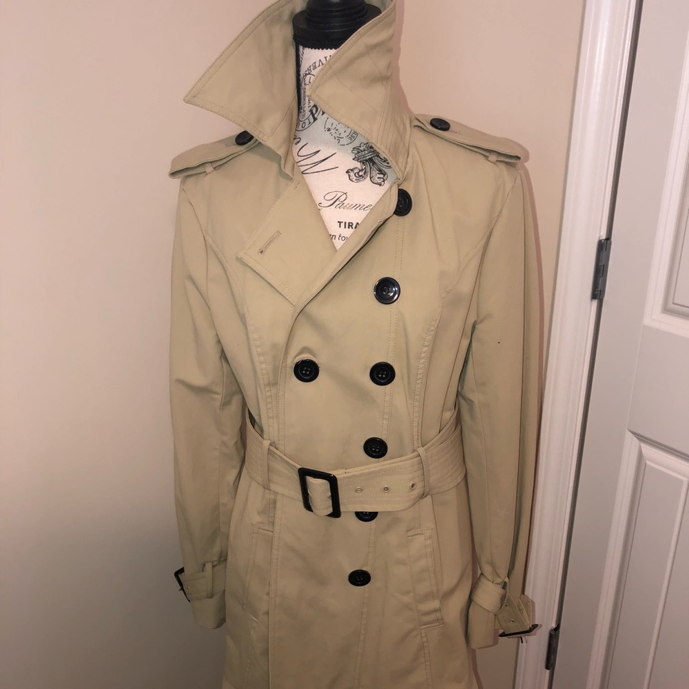 Stylish khaki all weather  coat